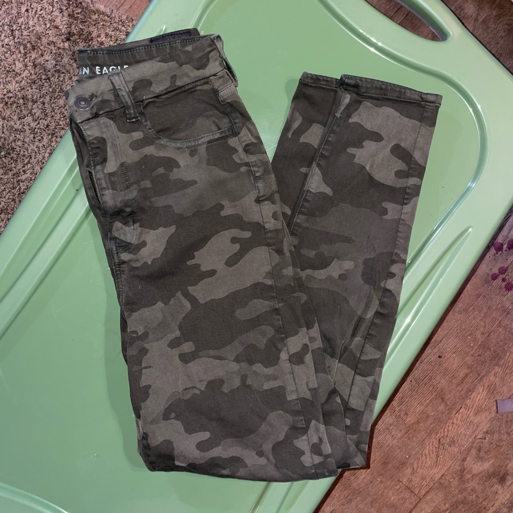 American Eagle Camo Print Jeans